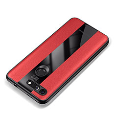 Silikon Hülle Handyhülle Gummi Schutzhülle Leder Tasche für Huawei Honor View 20 Rot