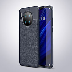 Silikon Hülle Handyhülle Gummi Schutzhülle Leder Tasche für Huawei Mate 30E Pro 5G Blau