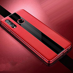 Silikon Hülle Handyhülle Gummi Schutzhülle Leder Tasche für Huawei P30 Lite Rot