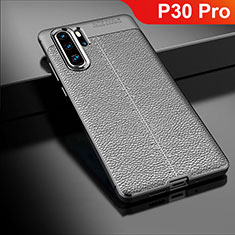 Silikon Hülle Handyhülle Gummi Schutzhülle Leder Tasche für Huawei P30 Pro New Edition Schwarz