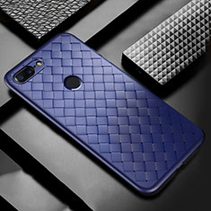 Silikon Hülle Handyhülle Gummi Schutzhülle Leder Tasche für OnePlus 5T A5010 Blau