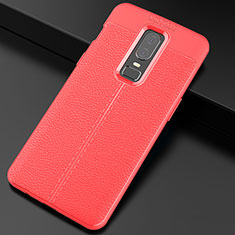 Silikon Hülle Handyhülle Gummi Schutzhülle Leder Tasche für OnePlus 6 Rot