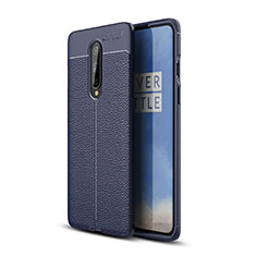 Silikon Hülle Handyhülle Gummi Schutzhülle Leder Tasche für OnePlus 8 Blau