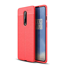 Silikon Hülle Handyhülle Gummi Schutzhülle Leder Tasche für OnePlus 8 Rot