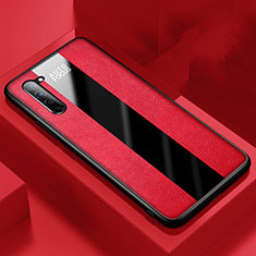 Silikon Hülle Handyhülle Gummi Schutzhülle Leder Tasche für Oppo Find X2 Lite Rot