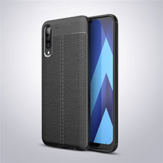 Silikon Hülle Handyhülle Gummi Schutzhülle Leder Tasche für Samsung Galaxy A50S Schwarz