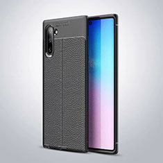 Silikon Hülle Handyhülle Gummi Schutzhülle Leder Tasche für Samsung Galaxy Note 10 Schwarz