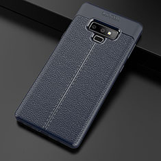 Silikon Hülle Handyhülle Gummi Schutzhülle Leder Tasche für Samsung Galaxy Note 9 Blau
