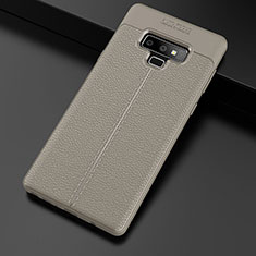 Silikon Hülle Handyhülle Gummi Schutzhülle Leder Tasche für Samsung Galaxy Note 9 Grau