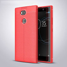 Silikon Hülle Handyhülle Gummi Schutzhülle Leder Tasche für Sony Xperia L2 Rot