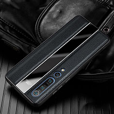 Silikon Hülle Handyhülle Gummi Schutzhülle Leder Tasche für Xiaomi Mi 10 Pro Schwarz