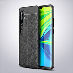 Silikon Hülle Handyhülle Gummi Schutzhülle Leder Tasche für Xiaomi Mi Note 10 Pro Schwarz