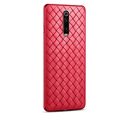 Silikon Hülle Handyhülle Gummi Schutzhülle Leder Tasche für Xiaomi Redmi K20 Pro Rot
