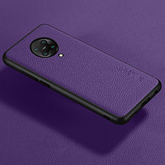 Silikon Hülle Handyhülle Gummi Schutzhülle Leder Tasche für Xiaomi Redmi K30 Pro 5G Violett