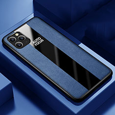 Silikon Hülle Handyhülle Gummi Schutzhülle Leder Tasche H01 für Apple iPhone 11 Pro Blau