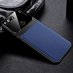 Silikon Hülle Handyhülle Gummi Schutzhülle Leder Tasche H01 für Huawei Honor View 20 Blau