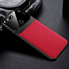 Silikon Hülle Handyhülle Gummi Schutzhülle Leder Tasche H01 für Huawei Honor View 20 Rot