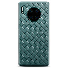 Silikon Hülle Handyhülle Gummi Schutzhülle Leder Tasche H01 für Huawei Mate 30E Pro 5G Grün