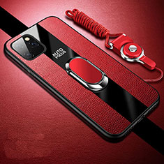 Silikon Hülle Handyhülle Gummi Schutzhülle Leder Tasche H02 für Apple iPhone 11 Pro Max Rot