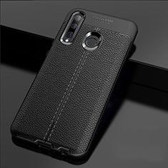 Silikon Hülle Handyhülle Gummi Schutzhülle Leder Tasche H02 für Huawei Honor 20i Schwarz