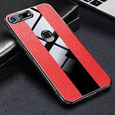 Silikon Hülle Handyhülle Gummi Schutzhülle Leder Tasche H02 für Huawei Honor View 20 Rot