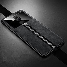 Silikon Hülle Handyhülle Gummi Schutzhülle Leder Tasche H02 für Huawei Mate 20 Lite Schwarz