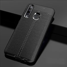 Silikon Hülle Handyhülle Gummi Schutzhülle Leder Tasche H02 für Huawei P Smart+ Plus (2019) Schwarz