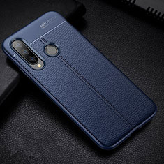Silikon Hülle Handyhülle Gummi Schutzhülle Leder Tasche H02 für Huawei P30 Lite New Edition Blau
