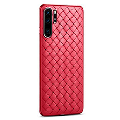 Silikon Hülle Handyhülle Gummi Schutzhülle Leder Tasche H02 für Huawei P30 Pro New Edition Rot