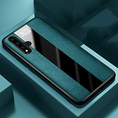 Silikon Hülle Handyhülle Gummi Schutzhülle Leder Tasche H03 für Huawei Honor 20S Grün
