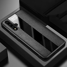 Silikon Hülle Handyhülle Gummi Schutzhülle Leder Tasche H03 für Huawei Nova 5T Schwarz