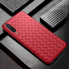 Silikon Hülle Handyhülle Gummi Schutzhülle Leder Tasche H03 für Samsung Galaxy A70 Rot