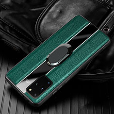 Silikon Hülle Handyhülle Gummi Schutzhülle Leder Tasche H04 für Samsung Galaxy S20 Plus 5G Grün