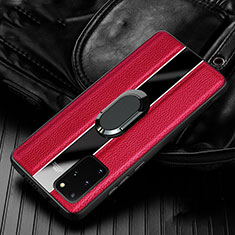 Silikon Hülle Handyhülle Gummi Schutzhülle Leder Tasche H04 für Samsung Galaxy S20 Plus 5G Rot