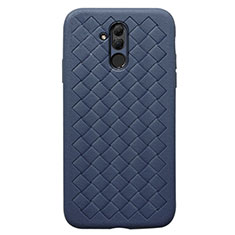 Silikon Hülle Handyhülle Gummi Schutzhülle Leder Tasche H05 für Huawei Mate 20 Lite Blau