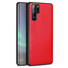 Silikon Hülle Handyhülle Gummi Schutzhülle Leder Tasche H05 für Huawei P30 Pro Rot