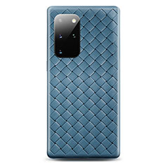 Silikon Hülle Handyhülle Gummi Schutzhülle Leder Tasche H05 für Samsung Galaxy S20 Plus 5G Hellblau