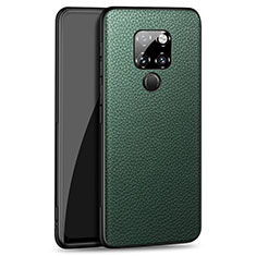 Silikon Hülle Handyhülle Gummi Schutzhülle Leder Tasche H06 für Huawei Mate 20 Grün