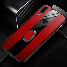 Silikon Hülle Handyhülle Gummi Schutzhülle Leder Tasche L01 für Huawei P20 Lite Rot