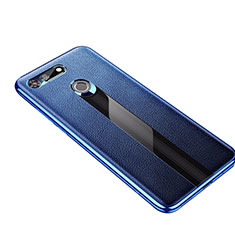 Silikon Hülle Handyhülle Gummi Schutzhülle Leder Tasche M01 für Huawei Honor View 20 Blau