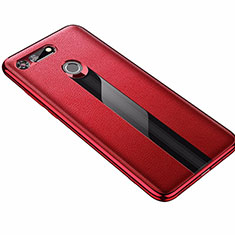 Silikon Hülle Handyhülle Gummi Schutzhülle Leder Tasche M01 für Huawei Honor View 20 Rot