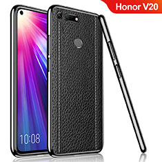 Silikon Hülle Handyhülle Gummi Schutzhülle Leder Tasche M02 für Huawei Honor V20 Schwarz