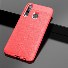 Silikon Hülle Handyhülle Gummi Schutzhülle Leder Tasche S01 für Huawei Enjoy 9s Rot