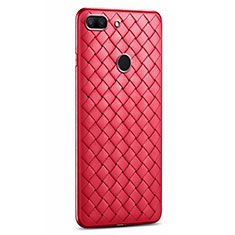Silikon Hülle Handyhülle Gummi Schutzhülle Leder Tasche S01 für Huawei Honor 9 Lite Rot
