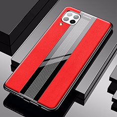 Silikon Hülle Handyhülle Gummi Schutzhülle Leder Tasche S01 für Huawei P40 Lite Rot
