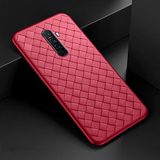 Silikon Hülle Handyhülle Gummi Schutzhülle Leder Tasche S01 für Realme X2 Pro Rot