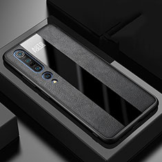 Silikon Hülle Handyhülle Gummi Schutzhülle Leder Tasche S01 für Xiaomi Mi 10 Pro Schwarz