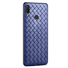 Silikon Hülle Handyhülle Gummi Schutzhülle Leder Tasche S01 für Xiaomi Redmi Note 7 Pro Blau