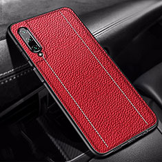 Silikon Hülle Handyhülle Gummi Schutzhülle Leder Tasche S02 für Huawei Y9s Rot