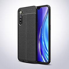 Silikon Hülle Handyhülle Gummi Schutzhülle Leder Tasche S02 für Oppo K5 Schwarz